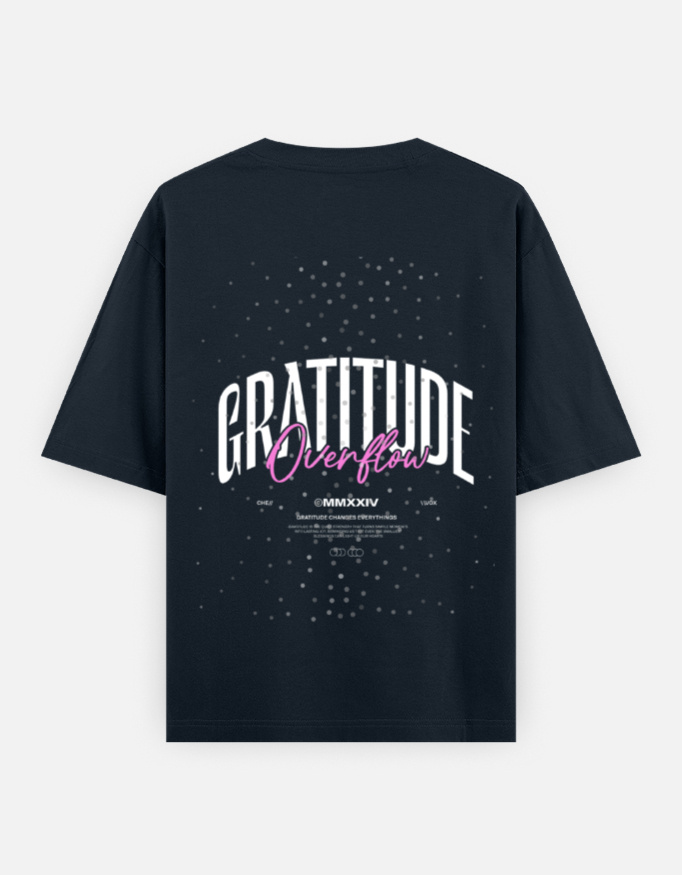 Unisex "GRATITUDE GRAPHIC" Oversized Classic T-Shirt