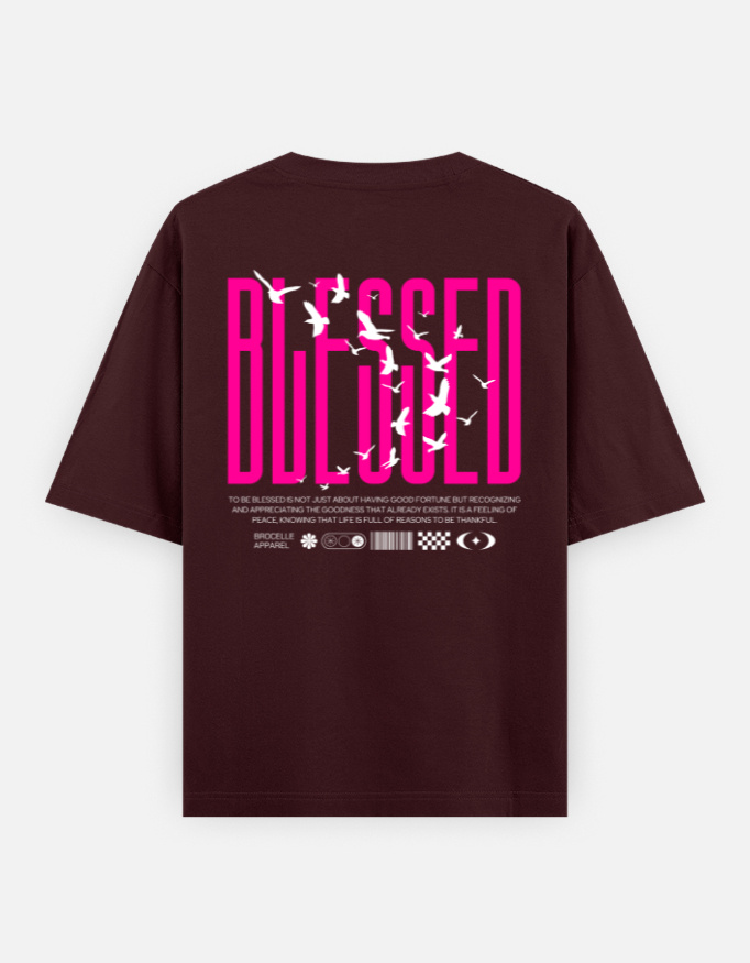 "BLESSED" Unisex Oversized Classic T-Shirt